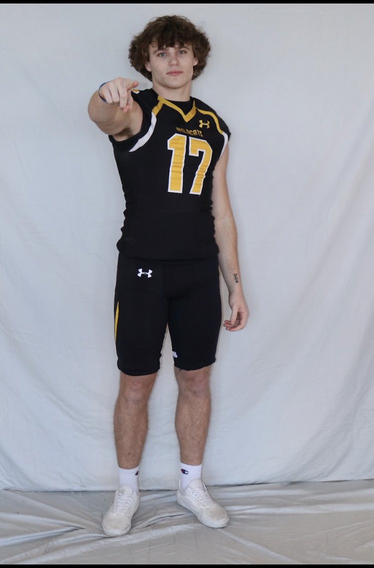 After a great official visit with <a href="/COACHMCLAU/">SCOTT MCLAUGHLIN</a> I’m excited to say I’ve received another offer to play <a href="/wscwildcats/">Wayne State Wildcats</a>