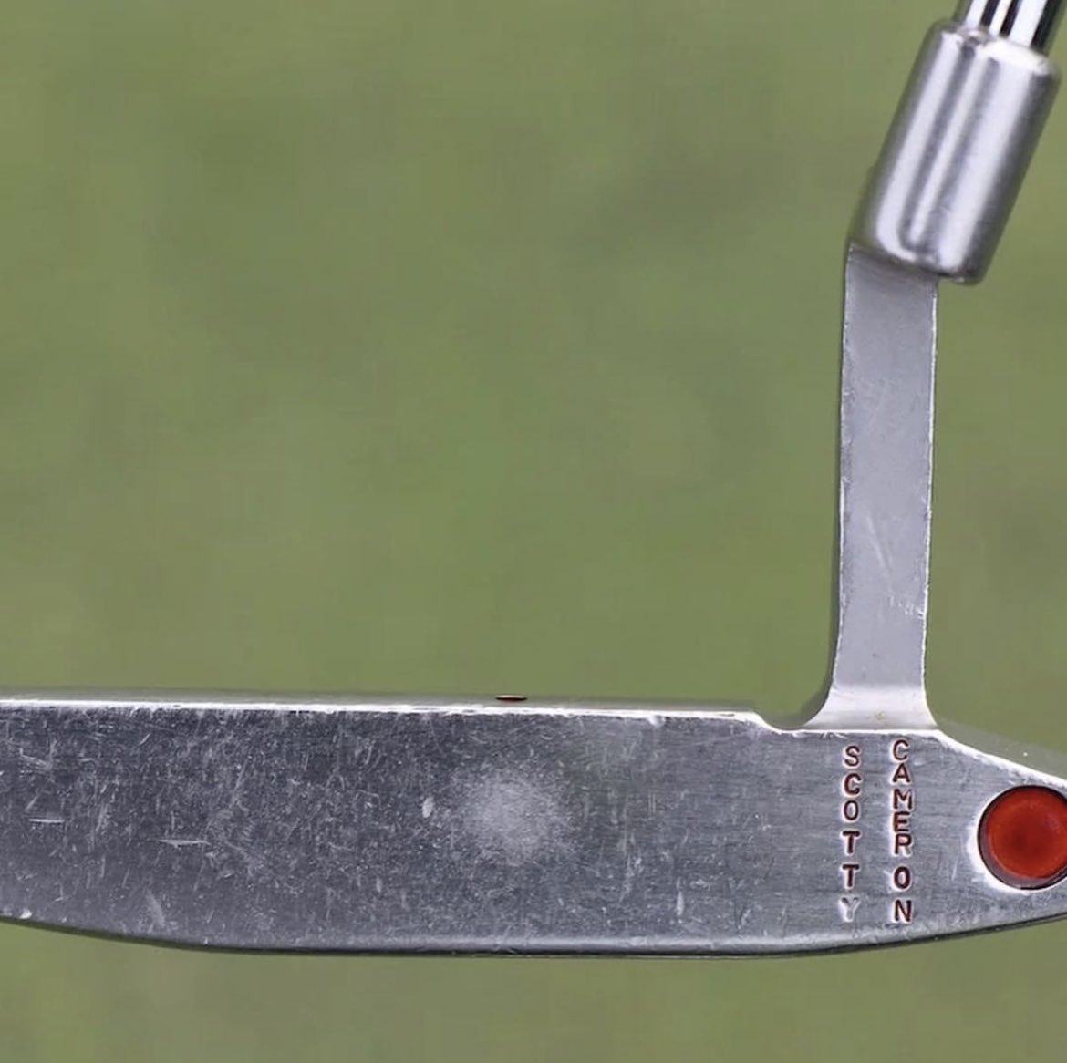 People talk all the time and show Tiger Woods clubs to prove ball striking…

This putter might be the most shocking… how many putts does this take?