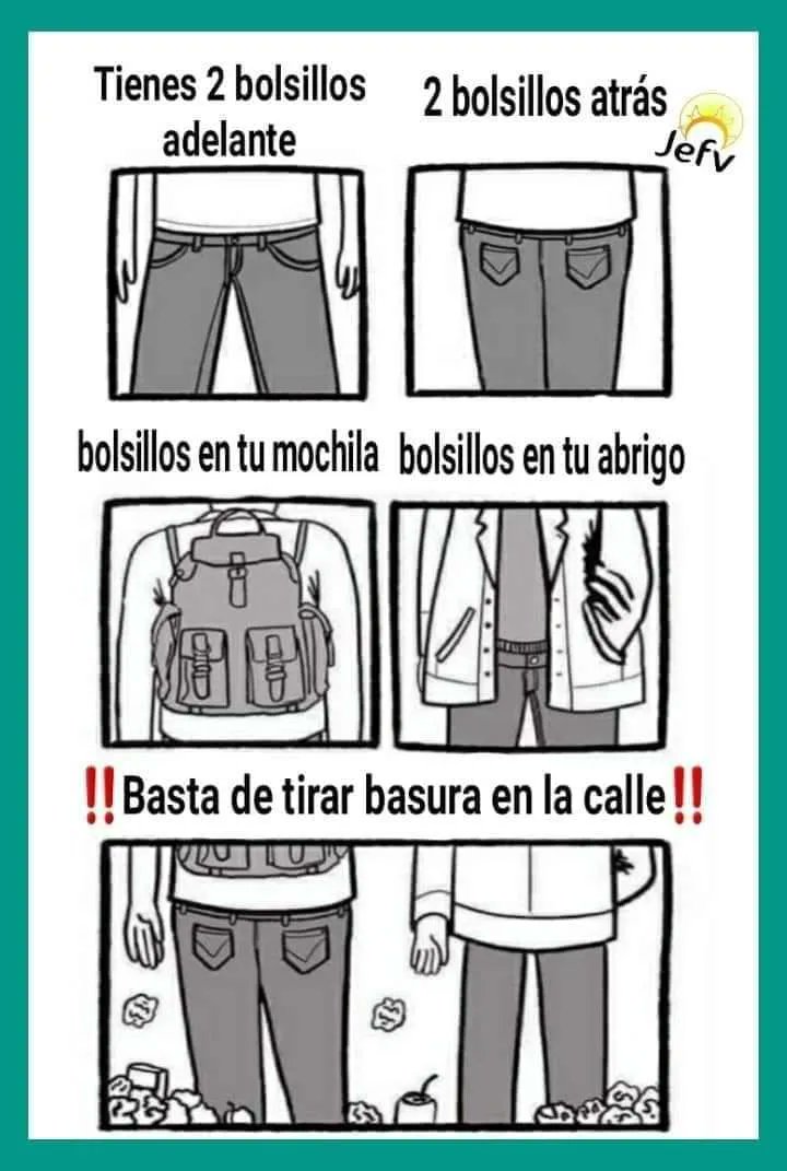 ¡Basta de tirar basura en la calle!