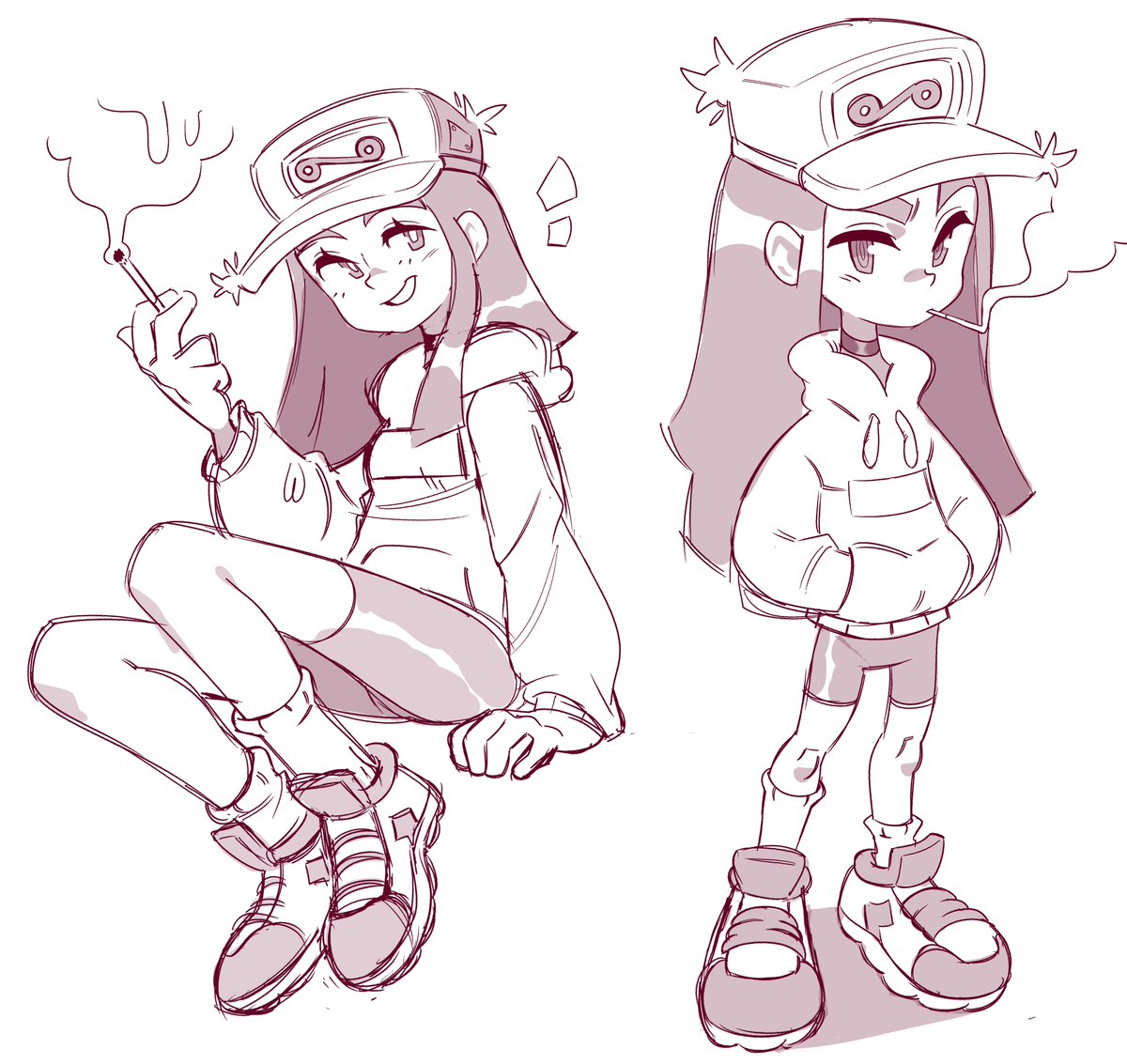 sketches of Don's cassette girl