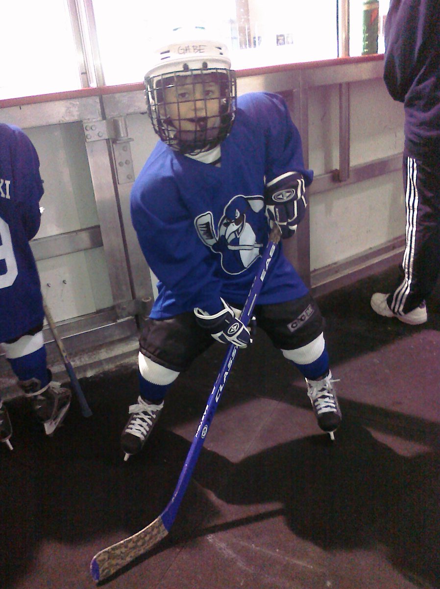 OOPioneerHockey's tweet photo. Gabe started playing at age 4 following his brother &amp; sister into the sport. They even got to play on the same teams occasionally! His previous teams include Northstars, Capitals, Blue Penguins, JEDI &amp; Chill. His favorite team is the CBJ and his favorite player is BOONE! https://t.co/Mi72hBQ5hN