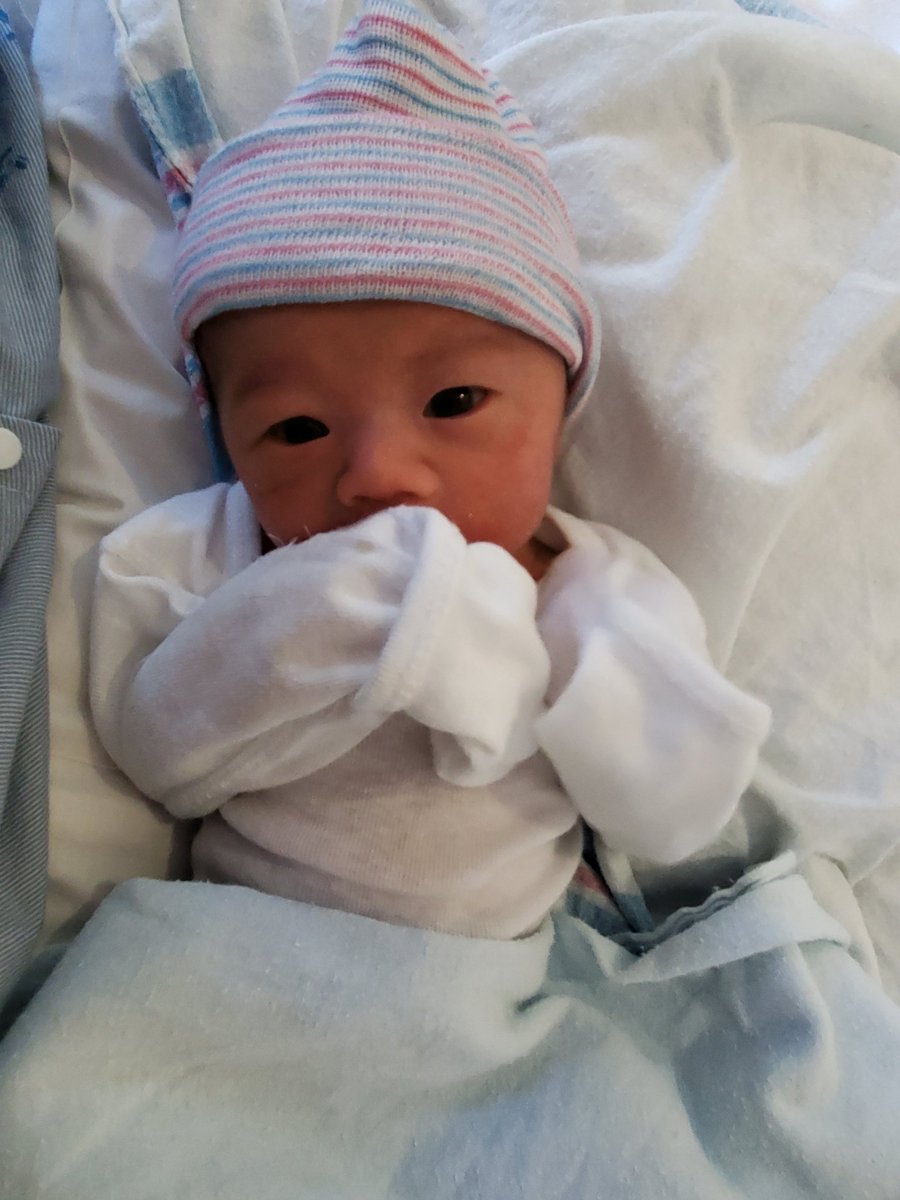A808Marie's tweet photo. He's finally here!
Makoakai Nahuawai Kaito Nelson
Born: 1.15.22
5lbs. 10.8oz.
#japanese #Chinese #norwegian #hawaiian #hapababy https://t.co/35mmAdXL8K