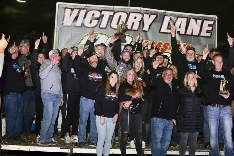 Tanner_Thorson's tweet photo. Still can’t believe we won the Chili Bowl! Great group of people behind me! Biggest race of my life no doubt! https://t.co/SfAetHRtgI