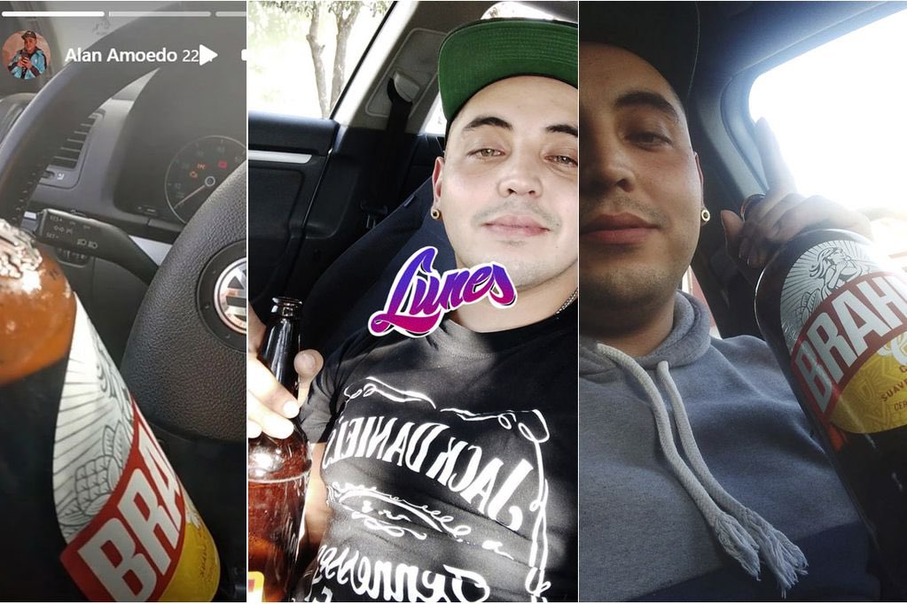 Hoy hace 8 meses, Alan Amoedo mató a dos personas e hirió gravemente a otra, un lunes al medio día en plena circunvalación.
Horas antes, compartió imágenes escabiando en el auto. 
Venía de gira y los asesinó.
Para el Fiscal Casas fué sin querer y Amoedo SIGUE EN LIBERTAD.