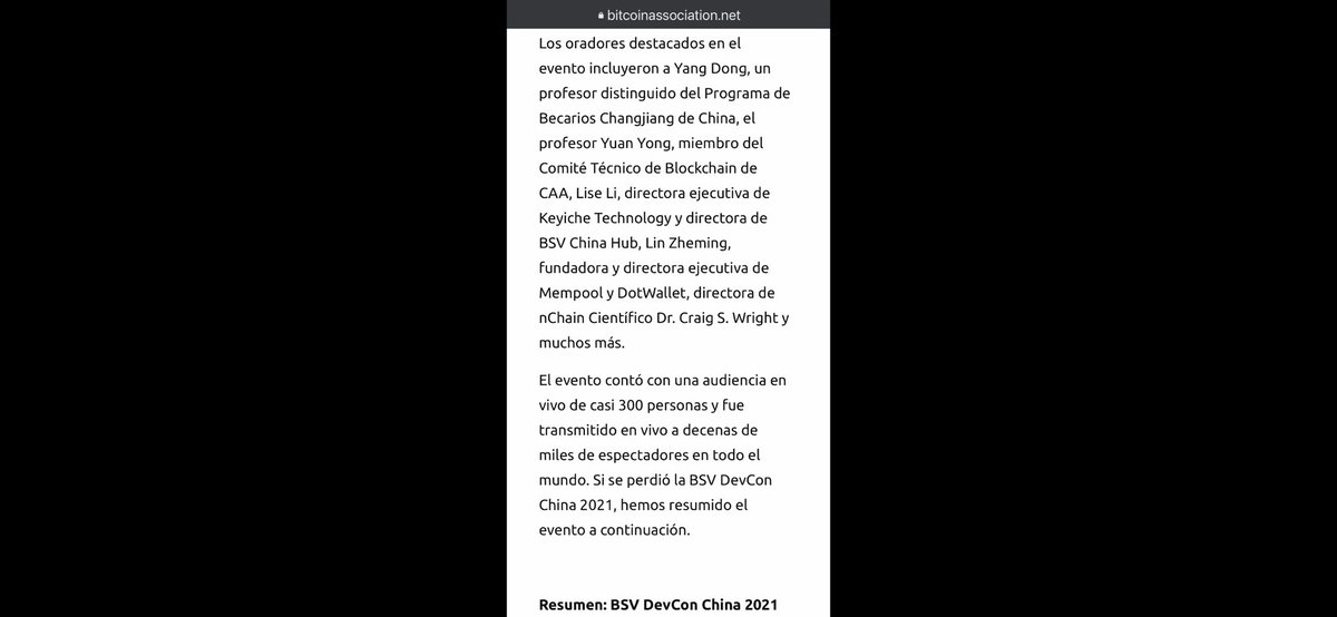 Bsvespanol's tweet photo. Los 10 mejores momentos #BSV de 2021
N°8 – BSV #DevCon China 2021
Noviembre vio el regreso de #BSVDevCon China,
la 2ª conferencia de desarrolladores de #blockchain de BSV en idioma chino que atrajo a expertos y oradores de #blockchain de todo el mundo.
✍️https://t.co/TuMqWTpKQt https://t.co/osptAjubay