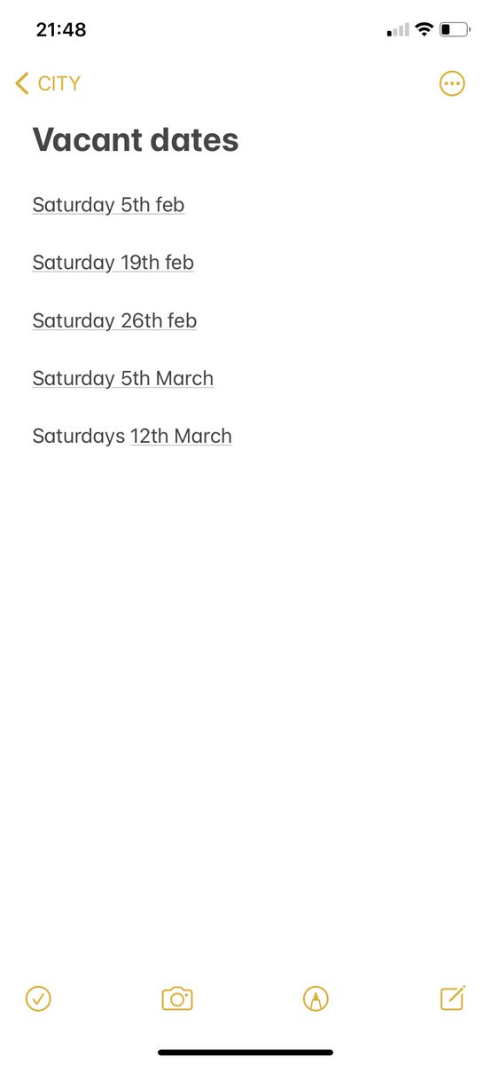 Due to <a href="/CarlisleCityFC/">Carlisle City FC Official</a> development side games nearly finished. We have a lot of vacant dates coming up we would like friendlies if possible. Drop me or main page a message or email kyleholt1997@hotmail.com