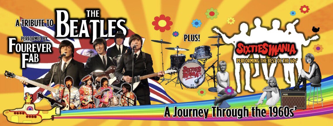 Come see the shows of <a href="/FoureverFab/">FoureverFab</a> and #Sixtiesmania at the <a href="/southpointlv/">South Point Hotel</a> on 1/28 &amp; 1/29! Get your tickets today at am.ticketmaster.com/southpoint/buy…
#LasVegas
#VegasEvents
#VegasEntertainment
#LiveEntertainment
#Concert
#VegasShows
#TheBeatles
#1960s
#FoureverFab 
#Southpointcasino
