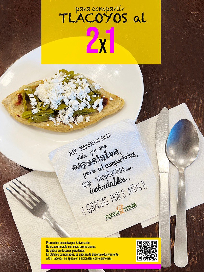 La mejor manera de compartir; Tlacoyos al 2x1 <a href="/tlacoyotitlan/">Tlacoyotitlan</a>