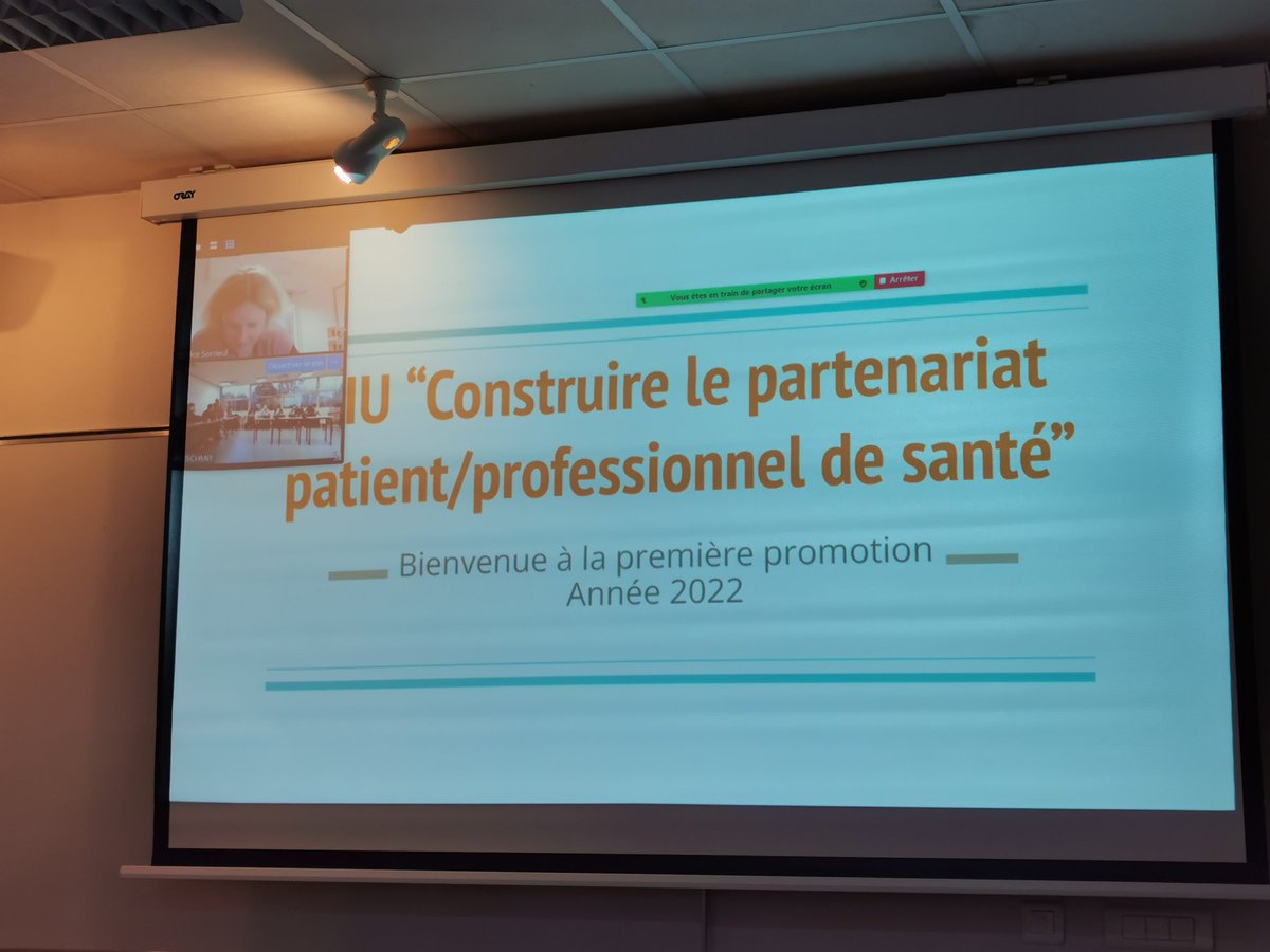 DIU Partenariat Patient module #1 Université de Rennes et de Brest. #patientpartenaire #democratieensanté @EntendsMoi @G_Rousson @Galatee @ynlg_ @cathcerisey