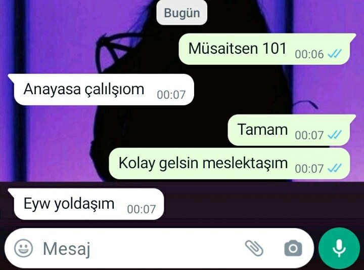 İkimiz de vize haftasına giricez .dddd