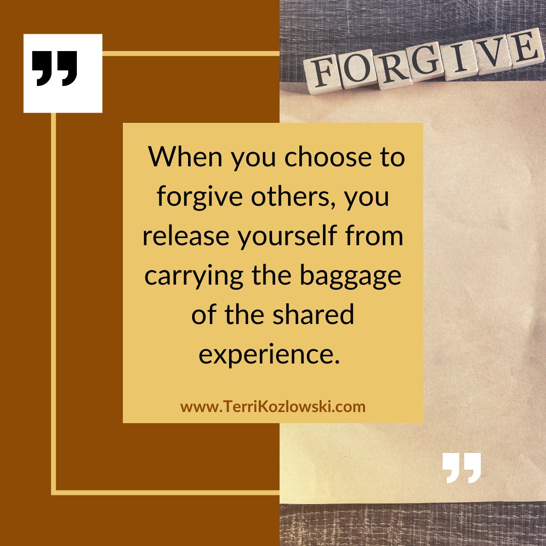 tmkozlowski's tweet image. Did you know that #forgiveness is the fastest way to release old baggage?
Try it today!
#GenerationalPatterns #BreakTheMold
#SoulSolutions #PersonalDevelopment #ChooseHappiness #Empowerment #InnerWisdom #SoulGrowth #TransformationJourney #LetItGo #LightenYourLoad #CleanSlate