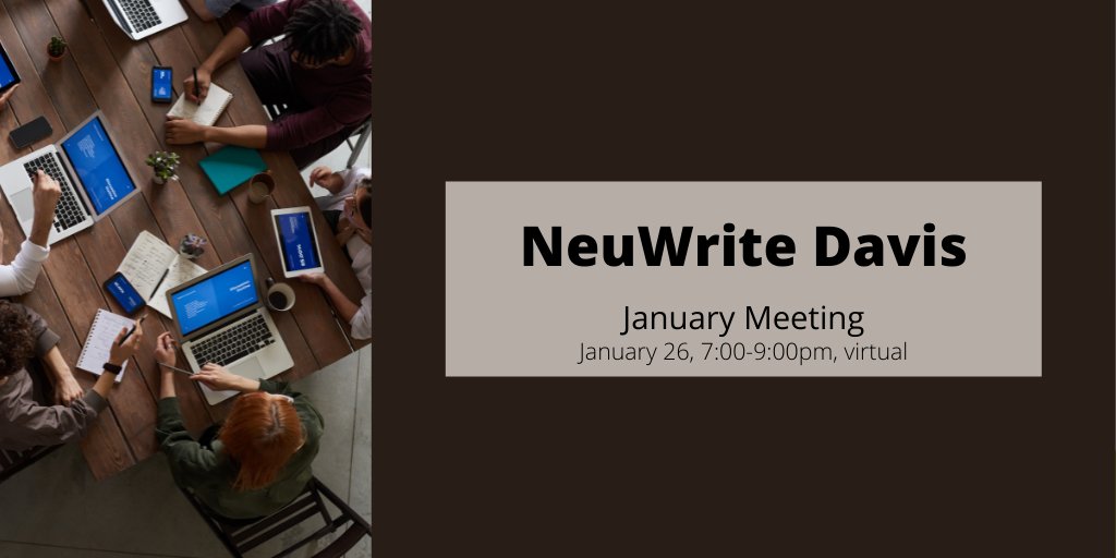 SciSays's tweet image. Our friends at NeuWrite Davis are having a virtual meet-up on January 26 to workshop writing and plan future meetings. Join them here: davissciencesays.ucdavis.edu/events/neuwrit…
#SciWrite #SciComm