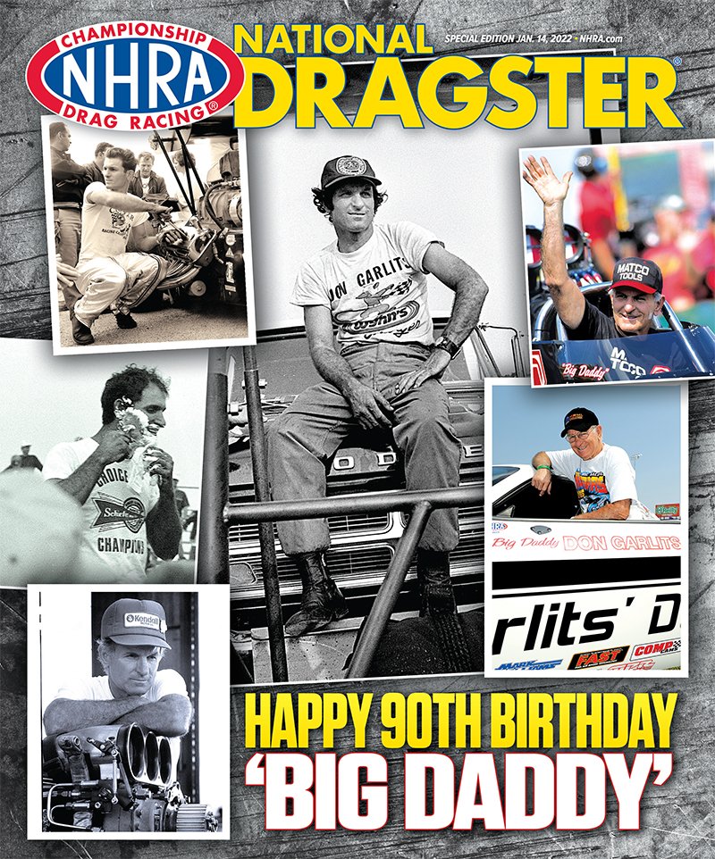 To help celebrate his 90th birthday, the <a href="/NHRADragster/">National Dragster</a> staff put together this special framed commemorative cover, which was presented to him Saturday at his party. Long live "Big Daddy"