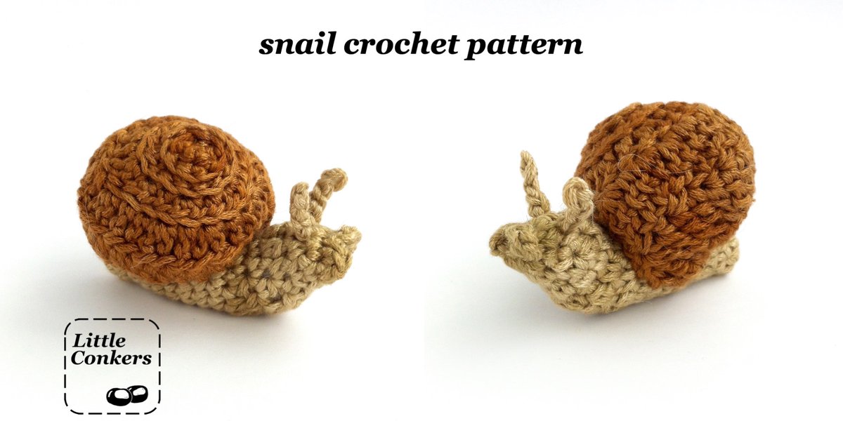 LittleConkers's tweet photo. #Crochet snail or slug pattern - perfect for your #Halloween dΓ©cor! https://t.co/xJr7DRzfNU #snail #slugsandsnails https://t.co/65Y7gpYBJP