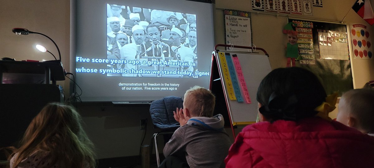Talking about and honoring Dr. Martin Luther King Jr. is very important to me. Teaching that equality, fairness, kindness, and love can change the world. We learned about character, and my kiddos character shines through in their dreams!!! #GISDGr8ness #MambrinoSTEAM #MLKDay