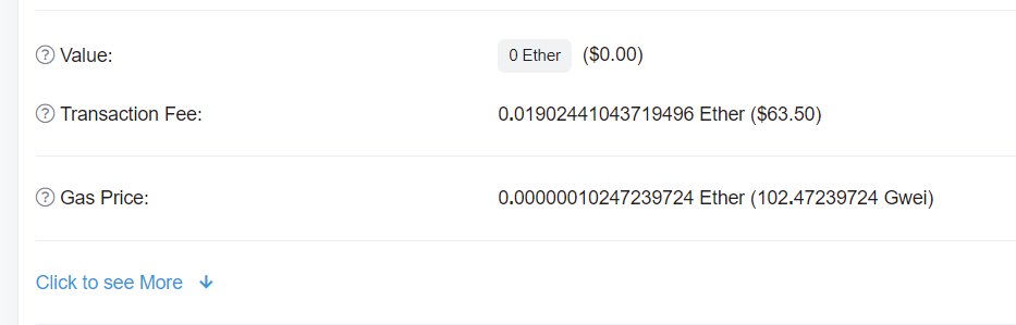 SUGGESTED GAS IS LIKE 5 TIMES MORE THAN ACTUAL PRICE.

THIS IS THE PRICE FOR 5 SOMEONE PAID