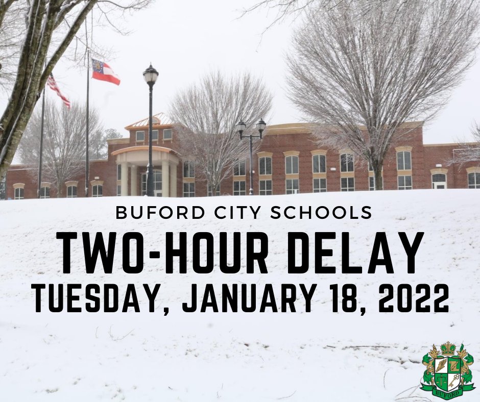 Tomorrow our schools will delay opening for two hours to allow road conditions to improve as the temps rise. This is for all staff members and students. #safety #snow #delay