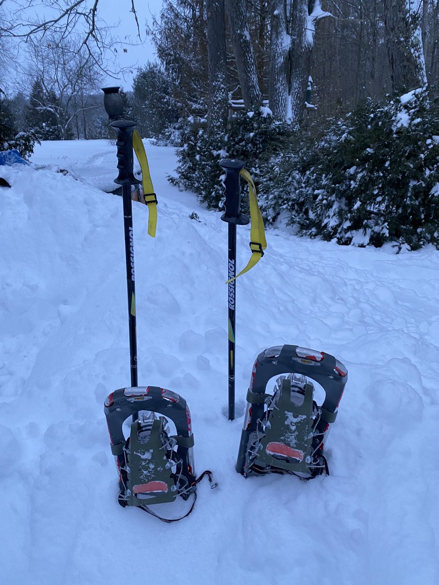 PreventDisblty's tweet image. #blizzard #snowmageddan #exerciseOutside #snowshoe Reminds me of the old days @montreal