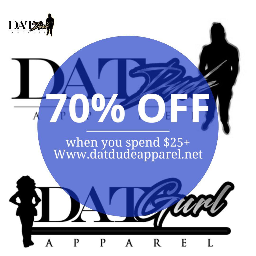 Datdudeapparel's tweet photo. 🔥Holiday Sale🔥....
70% off when you spend $25 or more. No code needed. Offer valid 1/11/22-1/18/22
https://t.co/oOih6LsWXI https://t.co/zhOtsT7Tm0