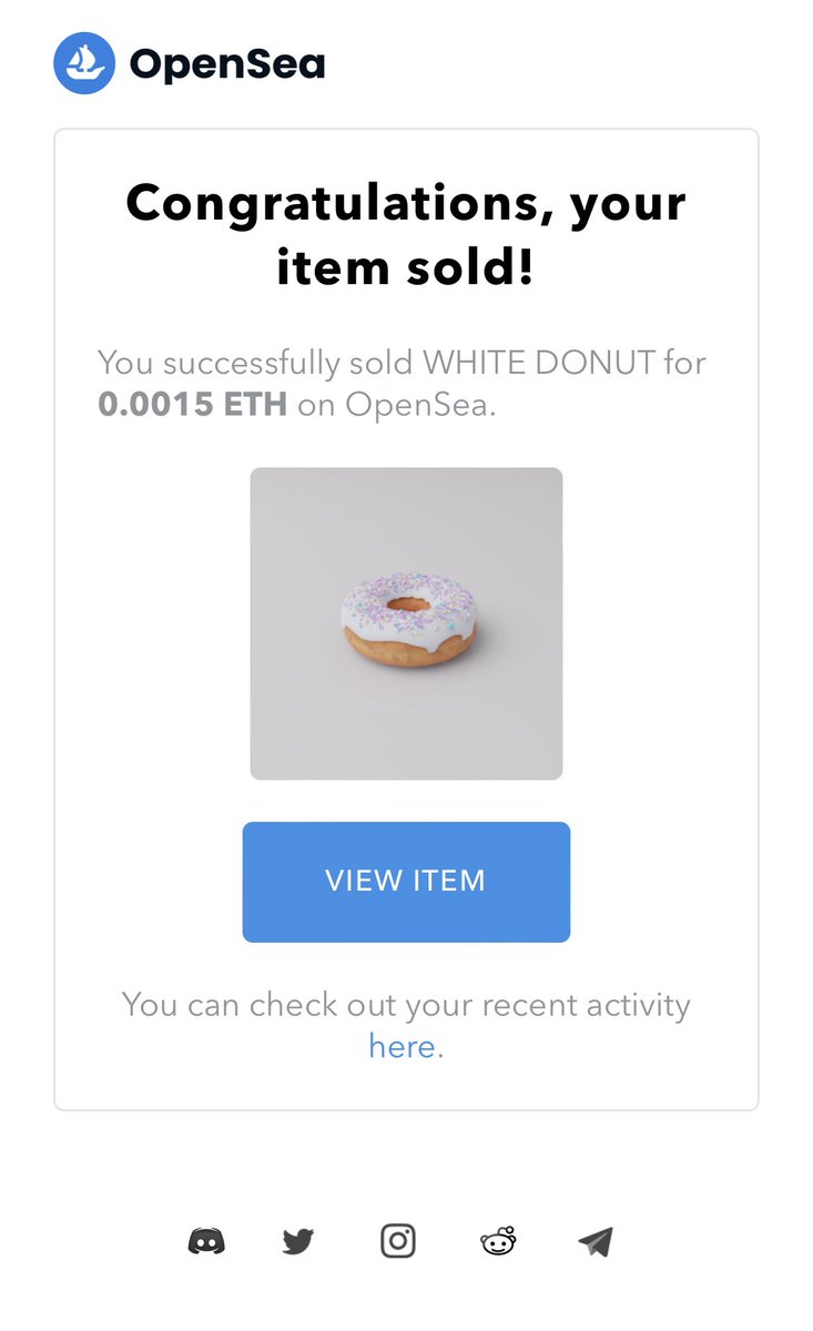 _DONUTCLUB_'s tweet photo. SOLD!!!
White Donut
9 remain
#NFT #OpenSeaNFT #NFTartist https://t.co/GpWrBou21C