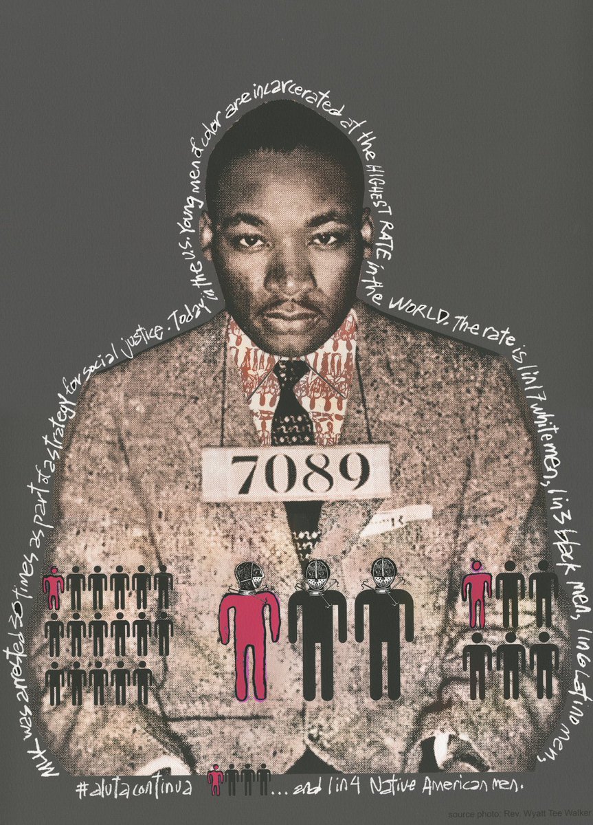 Lett_Arc's tweet photo. Chip Thomas, aka #jetsonorama, Criminal Justice Reform Now, 2016. Source photo Rev. Wyatt Tee Walker. See more screen prints from Thomas, a photographer, public artist, activist, and physician of the Navajo Nation: https://t.co/63Lb5h5uBL #BlackDesigners #BlackArtists #MLK https://t.co/ayTZZ1ylMV