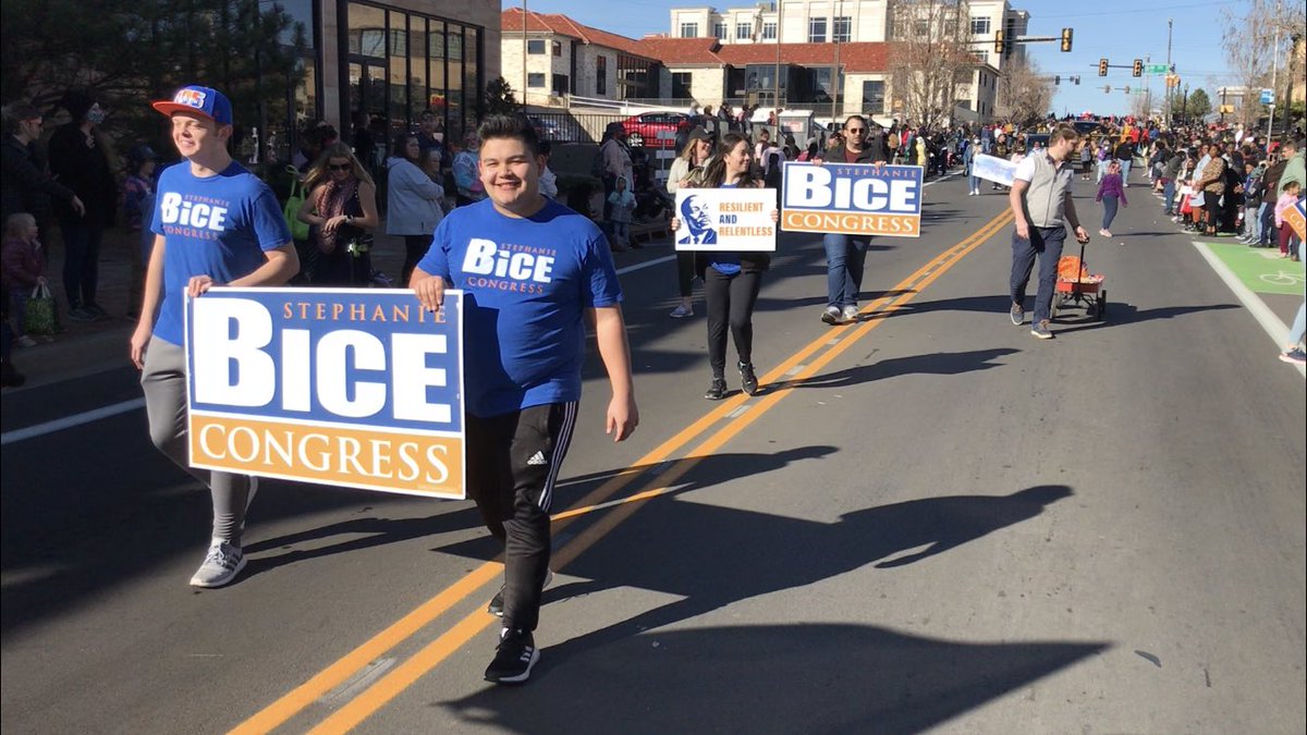 blubaugh_matt's tweet photo. Had a great time walking with @stephaniebice in the OKC Martin Luther King Jr. Day Parade to celebrate #MLK’s incredible legacy. #TeamBice #OK05 #OKC https://t.co/E2rFM7crHw