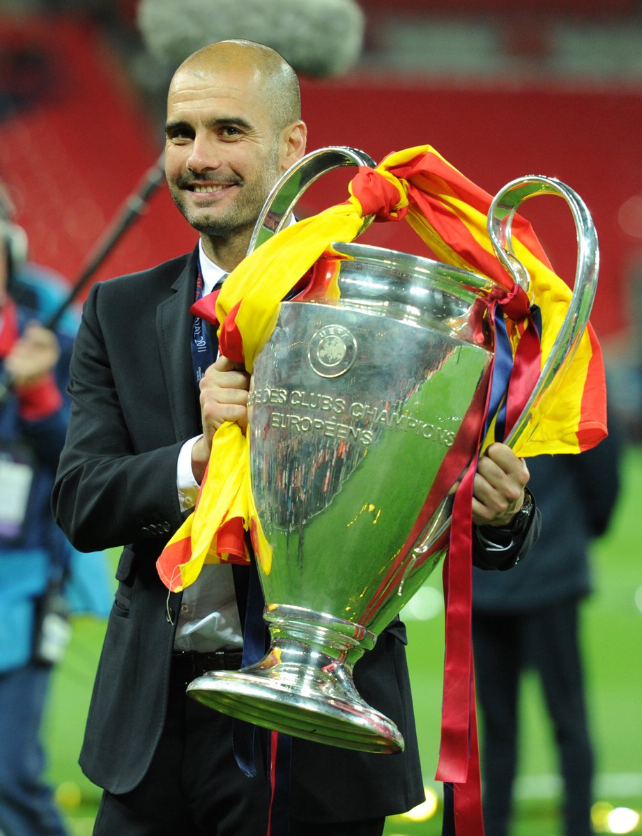 Squawka's tweet photo. Happy 51st birthday to the first manager to:

◉ Win the treble with a Spanish side

◉ Win six trophies in a single calendar year

◉ Win the domestic treble in English men's football

◉ Win 100 points in a Premier League season

Happy birthday, Pep Guardiola. 🥳 https://t.co/VQ9HTgJkeW