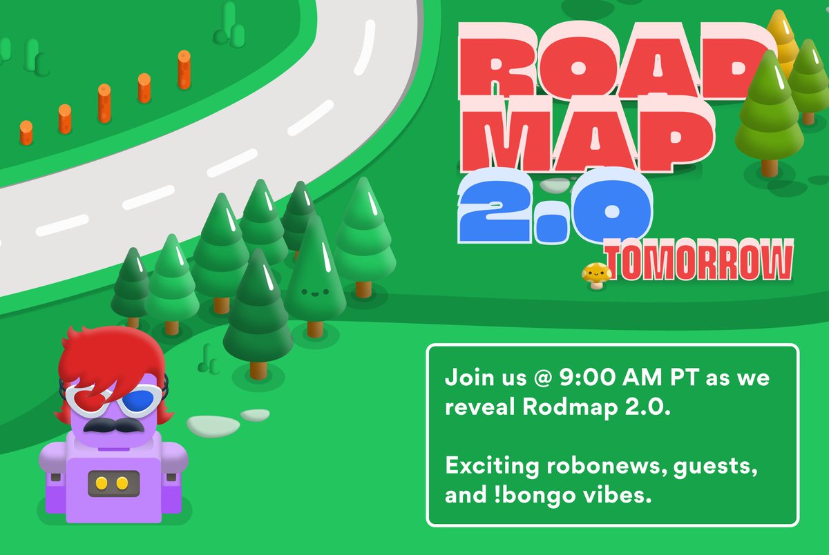 robotosNFT's tweet photo. Tomorrow @ 9 AM PT: Roadmap 2.0!!! 🤖🚀✨

Join us on Twitter Spaces &amp; the microverse to discover all the exciting things that are coming to Roboto Land. 

With special guest @farokh(boto) !bongo 

Set a reminder → https://t.co/LLjU8TWBhk https://t.co/fxbRQBvjNO