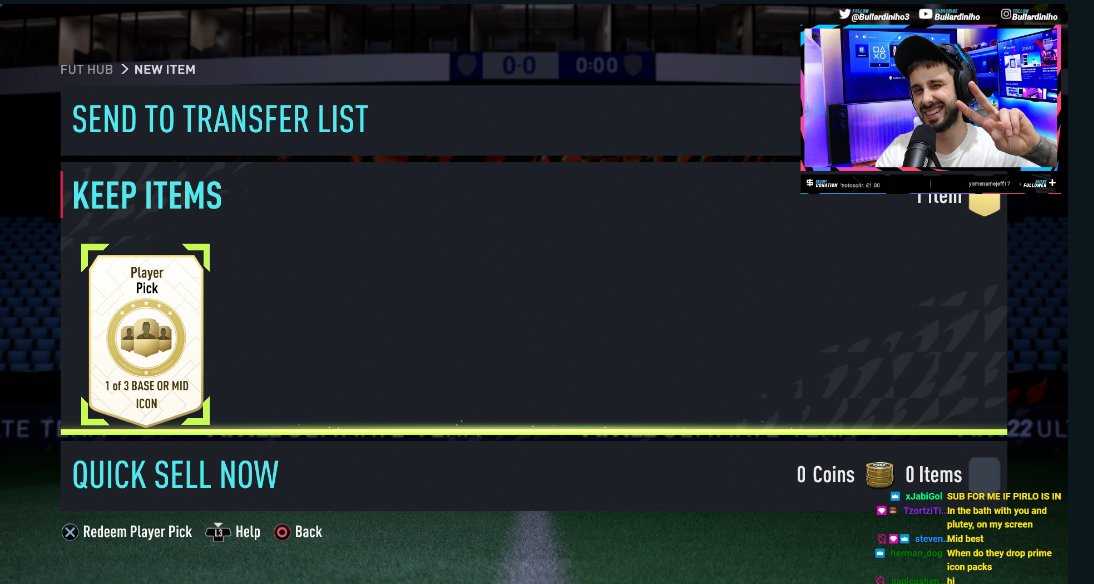 We go again!! Lets gooo! twitch.tv/bullardiniho #fut22 #fifa #FIFA22
