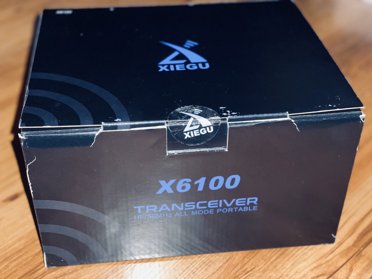 Got the xiegu x6100 today, charging it up and putting it to the test. #xiegu #x6100 #hamradio #AmateurRadio been watching TO’s videos on repeat.