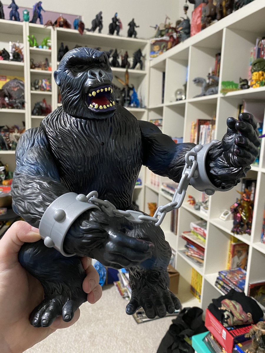spankzilla85's tweet image. A #Trendmasters #Kong?! Well…yeah, pretty much! TM planned for a King Kong toy line that was aborted before it got off the ground, and the Kong mold was used for the Tarzan toy line!