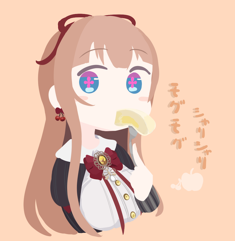 「🍎

 #花京院ちえり  #ちぇり絵 」|独楽内ズエのイラスト