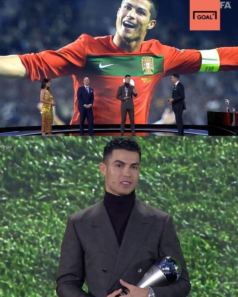 ZHDIP1's tweet photo. Cristiano Ronaldo is awarded the FIFA Special Award for breaking the men's all time goal scoring record 🎫
Congratulations CR7🎖

@Cristiano @FIFAcom @ChampionsLeague #football #lovecr7 #GOAT https://t.co/fr6cAhfKrO