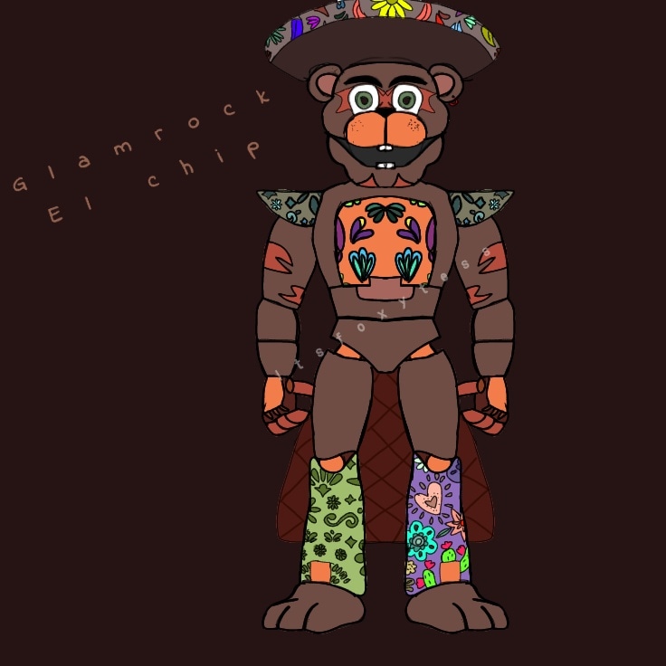 itsfoxytess's tweet photo. Meet glamrock el chip
I thought mabey he would aswell have a glamrock version of him self because he has a restaurant so i made one lol https://t.co/jgo7gTzEfT