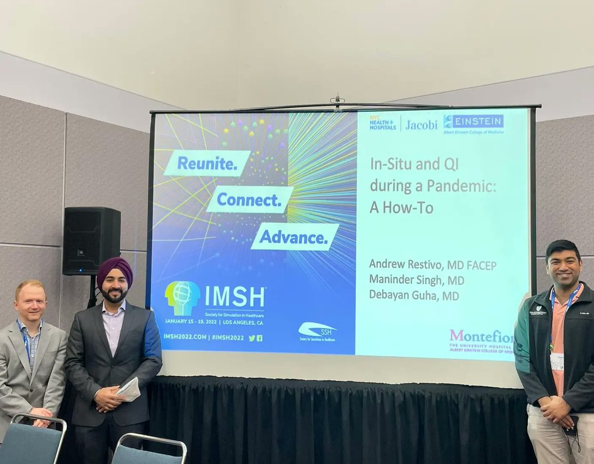 MSingh_MD's tweet image. #IMSH2022 - Panel presentation discussing #InSituSimulation and #QualityImprovement #HealthSIMNYC @JacobiHosp