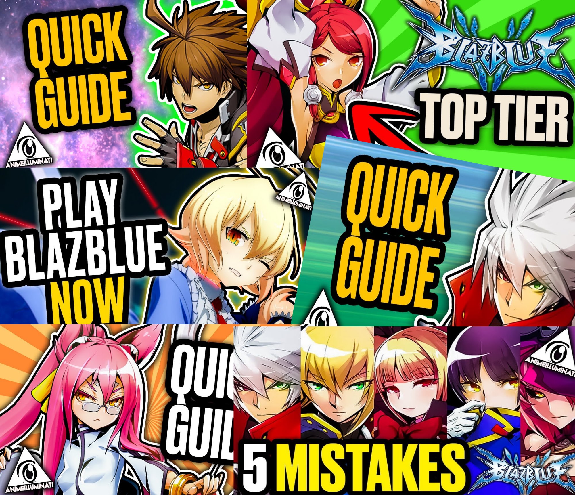 J I Y U N A on Twitter: "I have been having such a good time learning new  characters and making these quick "How to Play" guides for Blazblue.  They're not the