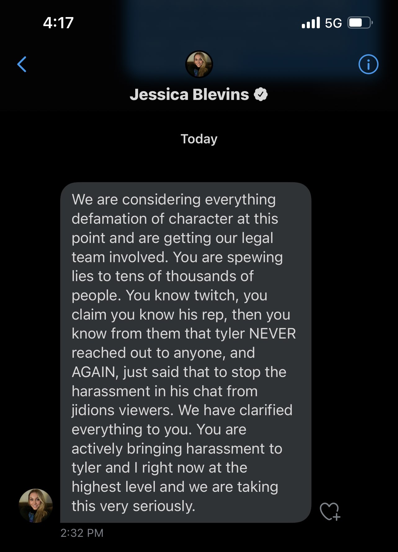 ninja pokimane jessica blevins text jideon