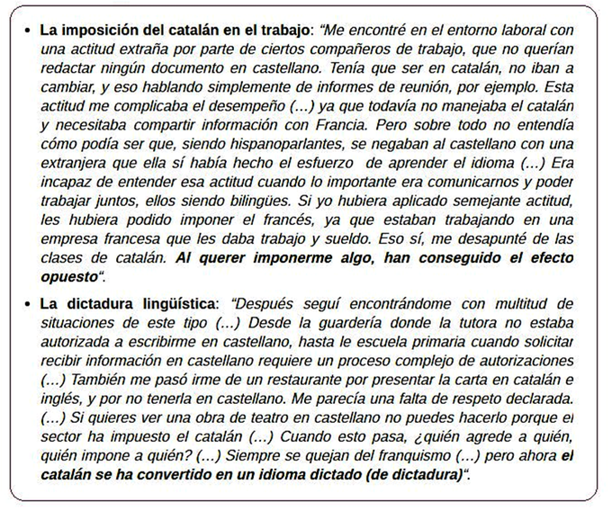 CCivicaCatalana's tweet photo. Una francesa que ha venido a trabajar a una multinacional en Barcelona, escribe harta del 'procés' y la obsesión del nacionalismo por marginar el español.

"Este circo en Francia no duraría ni 5 minutos" 

Recomendable lectura. https://t.co/wpg5dnW2oB https://t.co/DyOis3RWSp