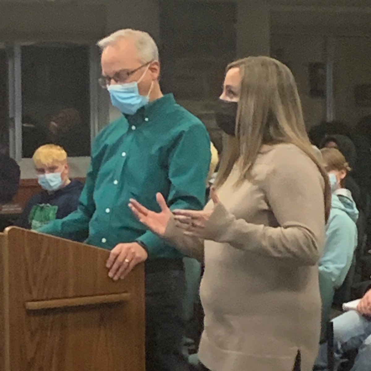 Congratulations to Miss Shanna on being a recipient of the Starfish Award from the STEA during the School Board meeting.  #starfishaward #arrowwoodeagles #stcspride #arrowwoodteachers