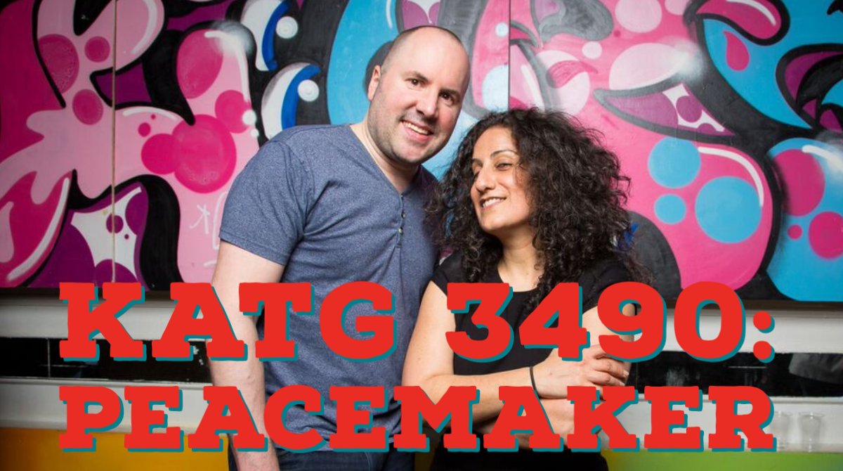 keithandthegirl's tweet photo. KATG 3490: Peacemaker 

https://t.co/8NE5UCuObL

Keith and Chemda are here for your listening pleasures.

#keithandthegirl #podcast #nyc #comedy #KATG #Peacemaker #LouisCK #hairmetal #TiffanyHaddish #JAMESWEBB #Scream #Spider-Man #SexandtheCity #FastFoodMurders https://t.co/cQuMPS950m