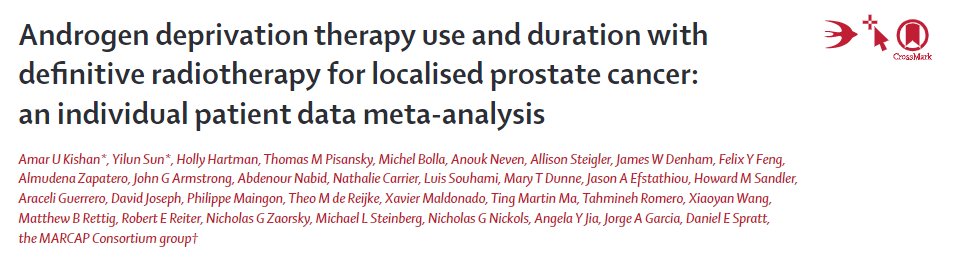Daniel E Spratt (@drspratticus) on Twitter photo Years in the making...#MARCAP now online <a href="/TheLancetOncol/">The Lancet Oncology</a>. 1st IPD meta-analysis of every eligible RCT evaluating tx intensification with ADT with RT in localized PCa.
Enormous thanks to <a href="/AmarUKishan/">Amar Kishan</a> and the lead biostatistician Dr. Yilun Sun from <a href="/CWRUSOM/">CWRU School of Medicine</a>, dozens more.
@RadoncUh Years in the making...#MARCAP now online <a href="/TheLancetOncol/">The Lancet Oncology</a>. 1st IPD meta-analysis of every eligible RCT evaluating tx intensification with ADT with RT in localized PCa.
Enormous thanks to <a href="/AmarUKishan/">Amar Kishan</a> and the lead biostatistician Dr. Yilun Sun from <a href="/CWRUSOM/">CWRU School of Medicine</a>, dozens more.
@RadoncUh