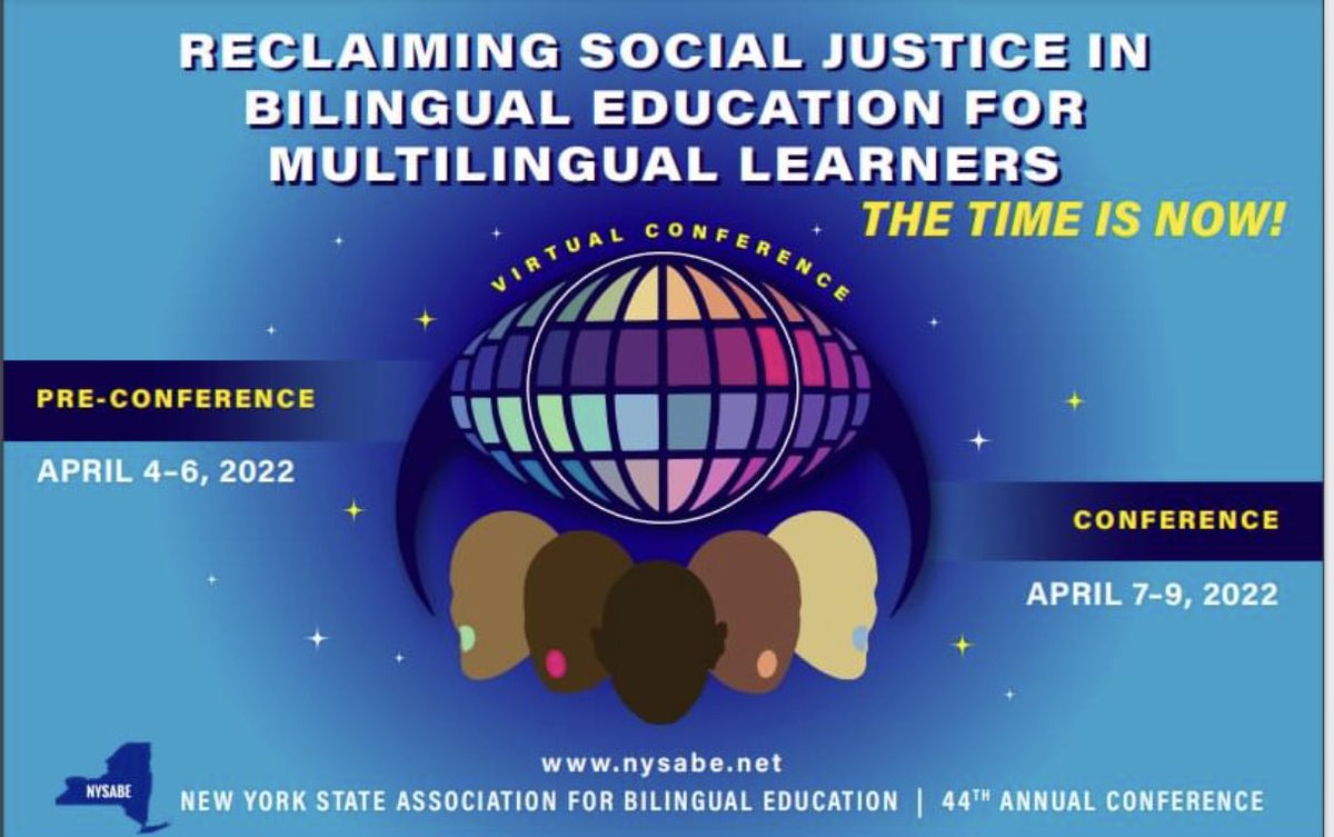 NYSABE’s 44th conference will be held virtually with a focus on social, emotional and educational issues faced by our multilingual learners and their families. - Proposals - Student Art Contest - Student Essay Contest - Professional Awards ➡️ nysabe.net/2022conference/