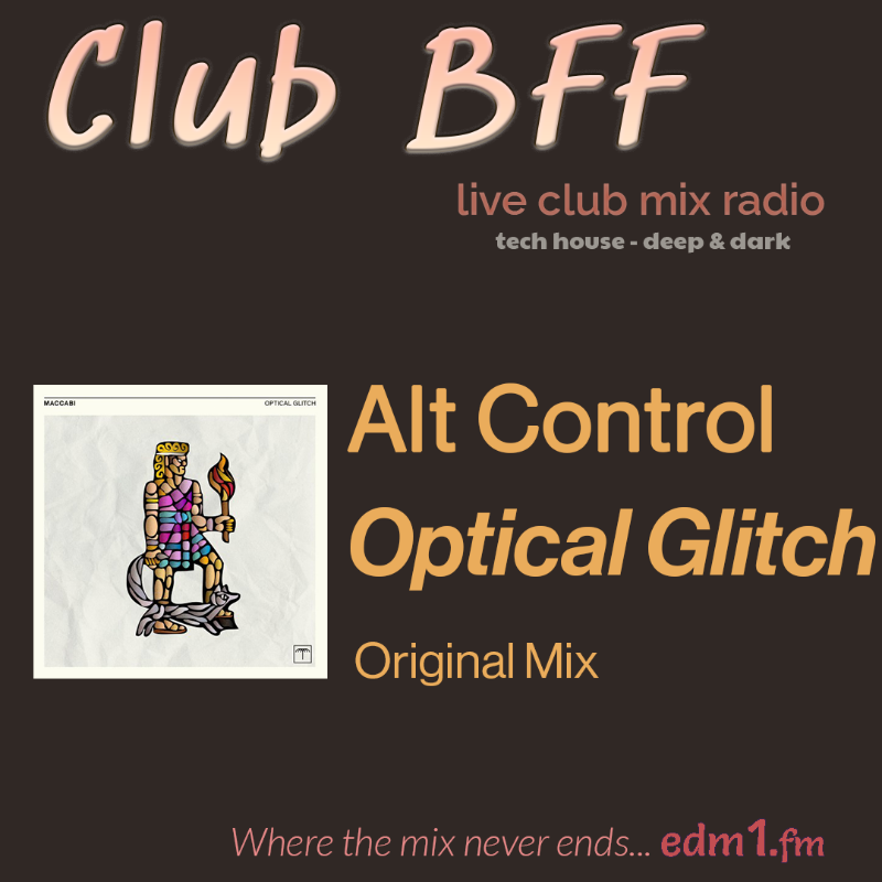 bff_edm1's tweet photo. Superb EP grooves non-stop

Alt Control - Optical Glitch
[Original Mix]

Maccabi House 

#TechHouse
#WhereTheMixNeverEnds

Deep &amp; dark tech house - in an never-ending DJ club mix. 

It's live now...and free to listen. 👇👇