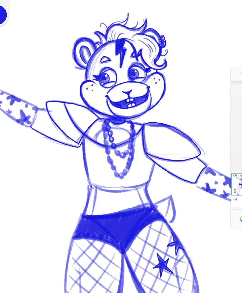frankensigh's tweet photo. I’m working on my Glamrock oc… she’s a hamster and she’s unnecessarily thicc to try and retain the bode hamster shape.. https://t.co/vYoyu7cBXm