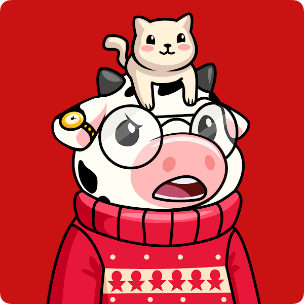 katyoooh's tweet photo. @psikoape @HolyCowsNFT Come join this amazing cowmunity-based project! #moocrew #rugsurvivor #itsamoovement https://t.co/RaMR5YyGyo