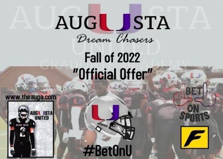 <a href="/FamousKeyundre/">Keyundre “DRE” Whisby</a> WE ARE OFFICIALLY OFFERING YOU TO BECOME A DREAM CHASER FOR THE 2022 SEASON! <a href="/_augustaunited/">The Augusta United</a> @GlostonGloston @DPostell_AUGA <a href="/ratedTJ_1914/">Coach Norris, MS.</a>