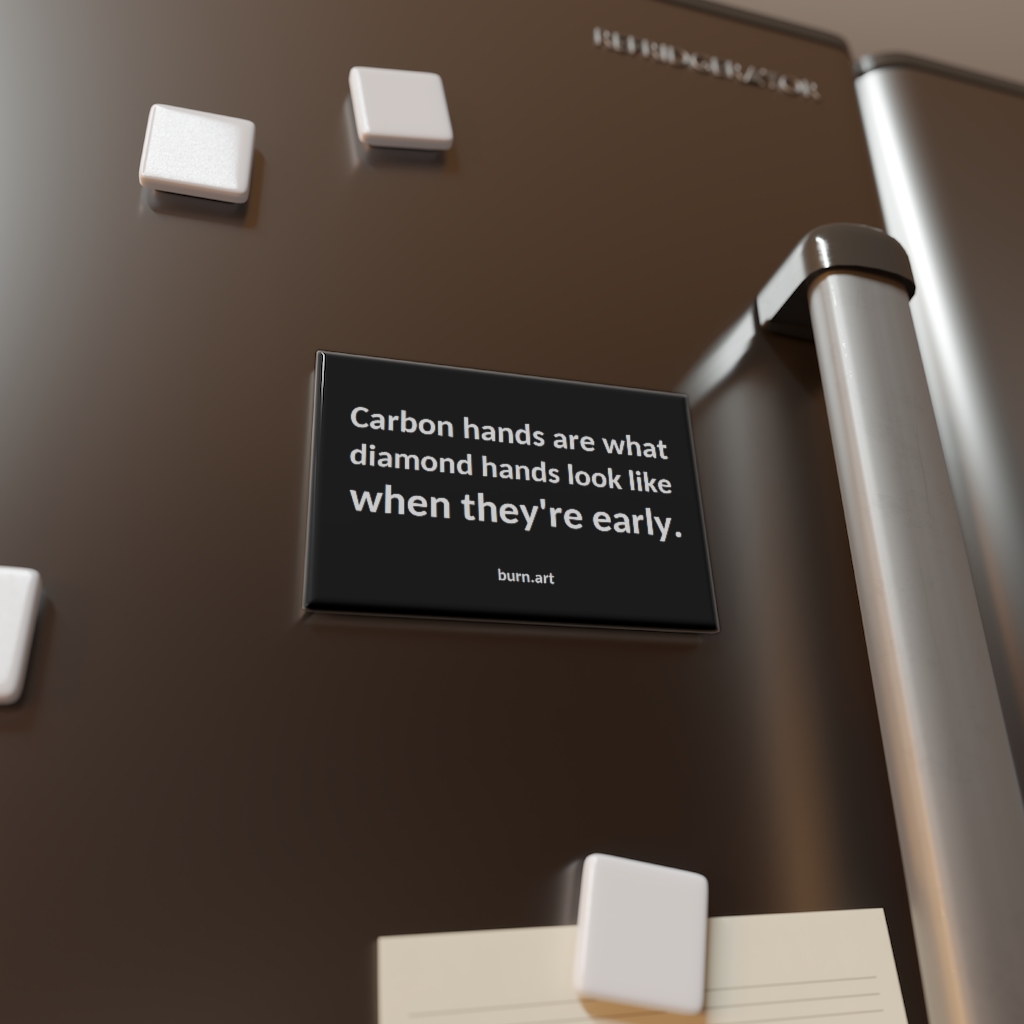 JonathanHerit's tweet photo. In celebration of @muratpak's upcoming Ash drop, I will be giving merch to my beloved #CarbonHanded Ash community ♥️ RT this in the next 24 hrs with your estimated USD $ASH price for Jan 22 (at noon GMT on Uni v3), and I will mail the five closest guessers this magnet as a gift! https://t.co/dMKXk21kBD