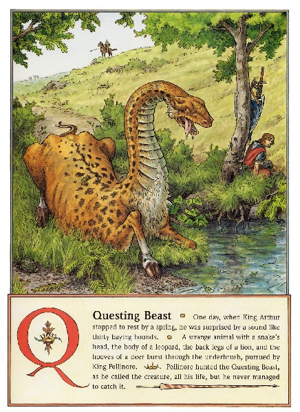 I wish questing beasts showed up more in fantasy works. 