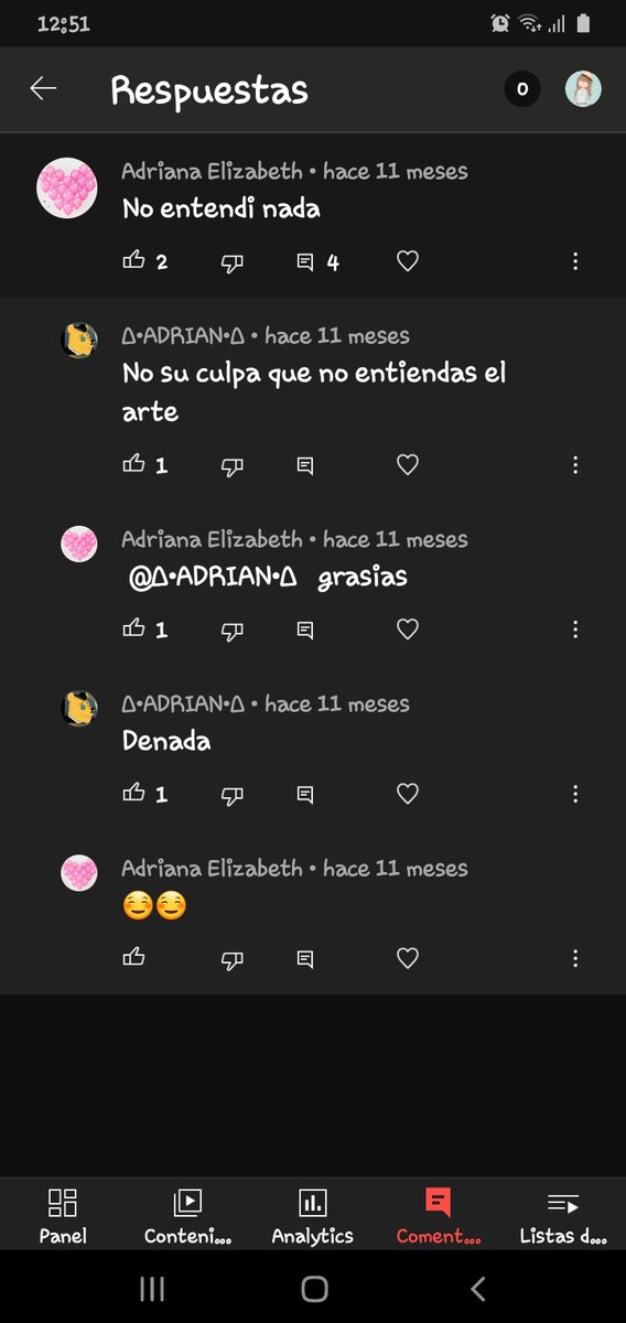 lunyty1's tweet photo. Podria contarles tantas cosas q pasaron en mi vida
PERO MEJOR MOSTREMOS LOS COMENTARIOS QUE ME ESCRIBIERON DE MIS VIDEOS DE YT COMO HACE 1 AÑO
No es tu culpa que no entiendas el arte
Grasias
Denada https://t.co/1sBEUwa3qD