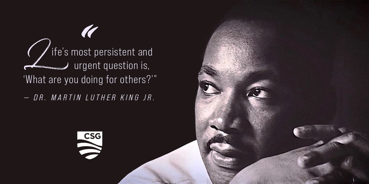 CSGovts's tweet photo. #MLKDay #CSGCelebrates https://t.co/ADstFMByVS